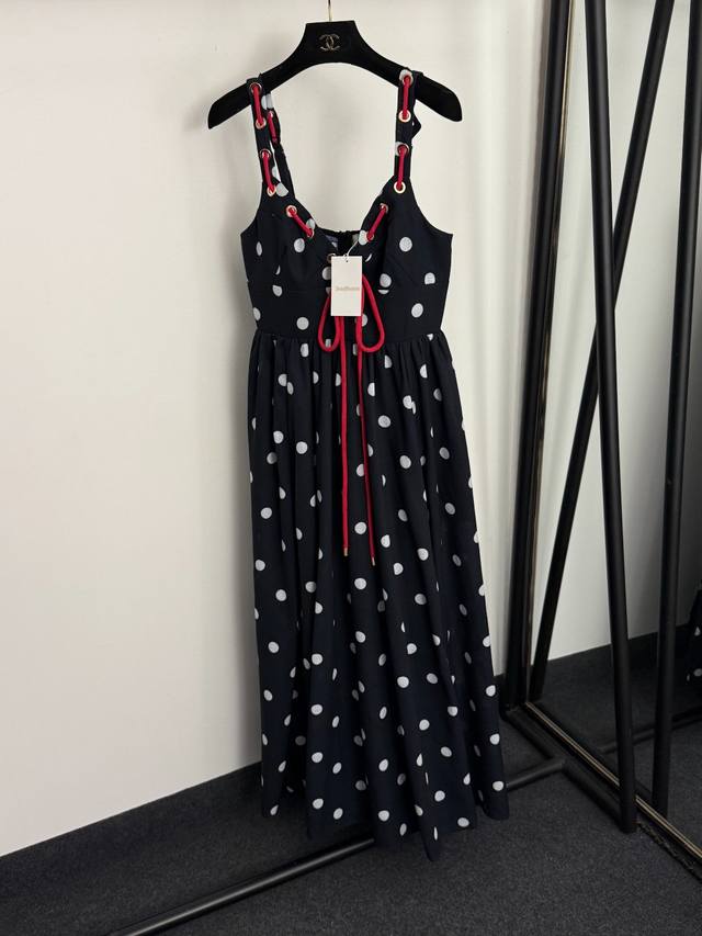 Style No. 20256733 Zimmermann* New Resort Style Polka Dot Print Draped Straples