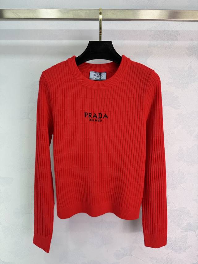 pr*25 Early Autumn New Knitted Round Neck Pullover with Classic Brand Letter Log