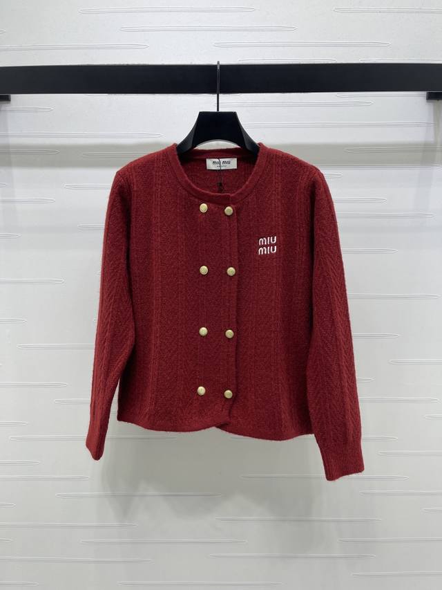 New Arrival: High-end Original Miu Mi* 2025 Autumn/Winter Collection! Cable Knit