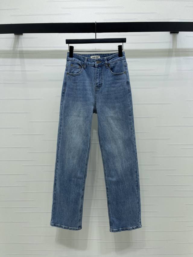New Arrival! High-Quality Original Miu Mi*2026 Early Spring Collection! Slim-Leg