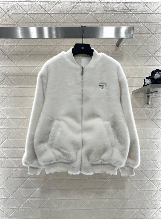 prad*2025 New Arrival Reversible Eco-friendly Fur Down Jacket Custom Yb Imported