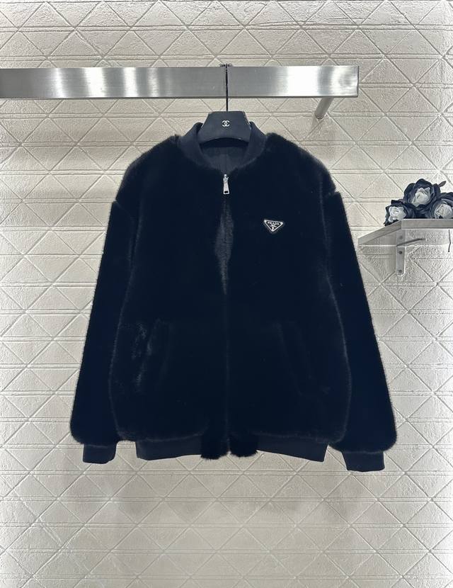 prad*2025 New Arrival Reversible Eco-friendly Fur Down Jacket Custom Yb Imported