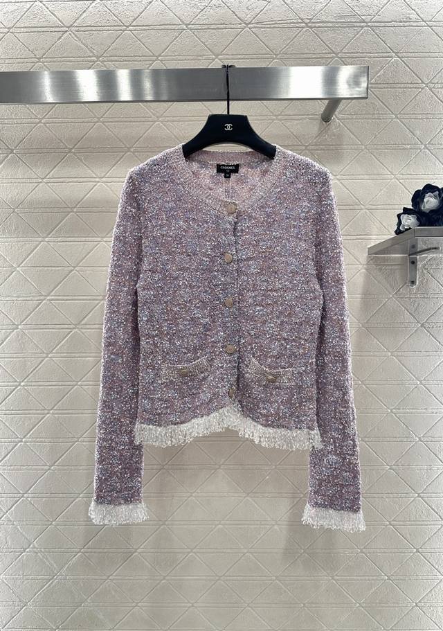 Chane*2026 New Arrival Tassel Knit Cardigan Custom Yb cotton yarn knitting, deli