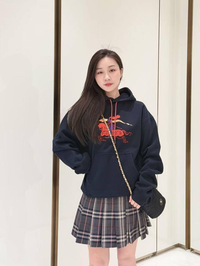Burb*Rry 26Ss Year of the Horse Limited Edition Equestrian Rider Hoodie | Exclus