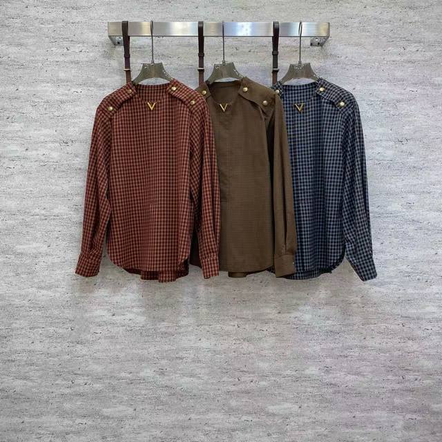 Va2026 Sp Premium Plaid Cotton Shirt, made from high-quality plaid cotton fabric