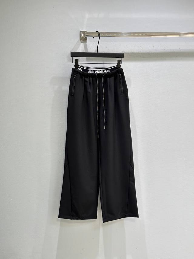 26Ss Early Spring New Arrival! Black wide-leg pants, simple yet stylish. The "An
