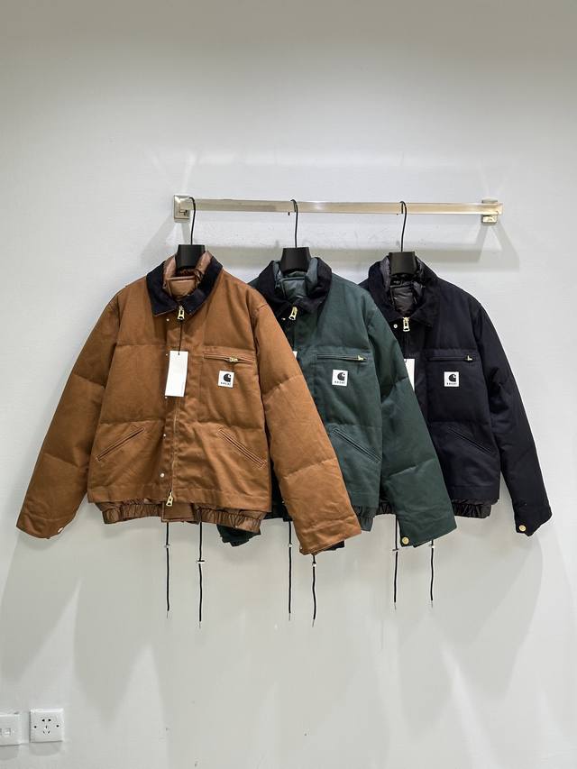 25Ss New Winter Arrival! Saca* Long Down Jacket features a structured silhouette