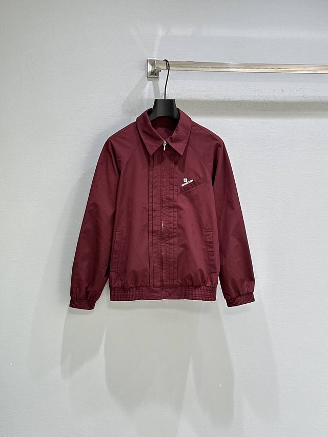 25Ss Early Autumn New Arrival! Burgundy retro-style coat, simple yet stylish. Su