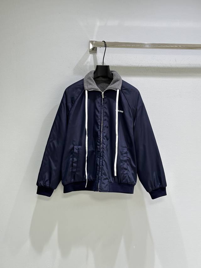 25Ss Autumn/Winter New Arrival! Dark blue with a gray lapel, simple yet practica