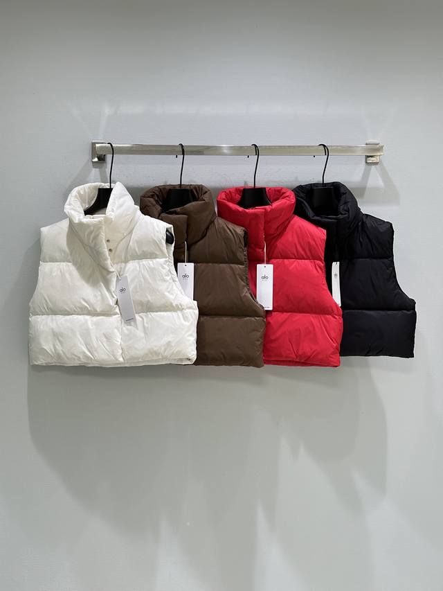 25Ss Autumn New Arrival! Dopamine-colored down vest, simple design, short style
