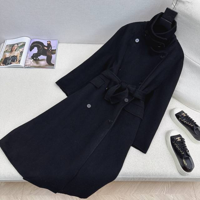Lp30Ss Autumn/Winter New Arrival, Must-Have Long Double-Faced Wool Coat, Autumn/