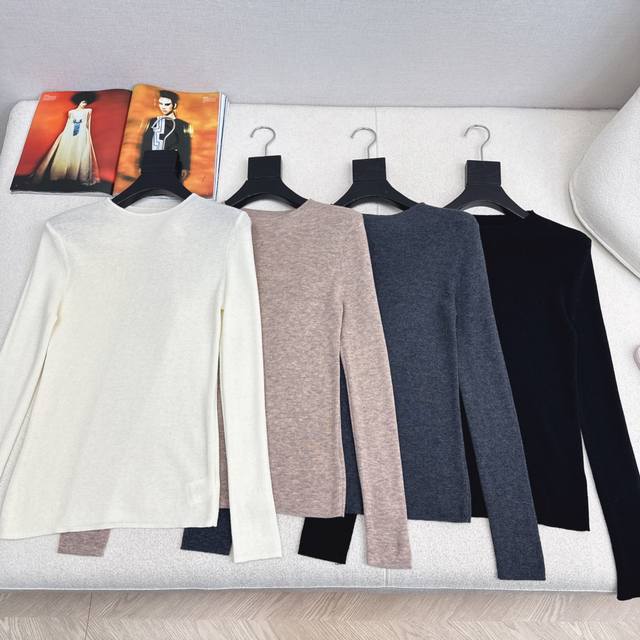 A must-have for everyone! Max 25Ss Autumn/Winter Newest Minimalist Crew Neck Ba