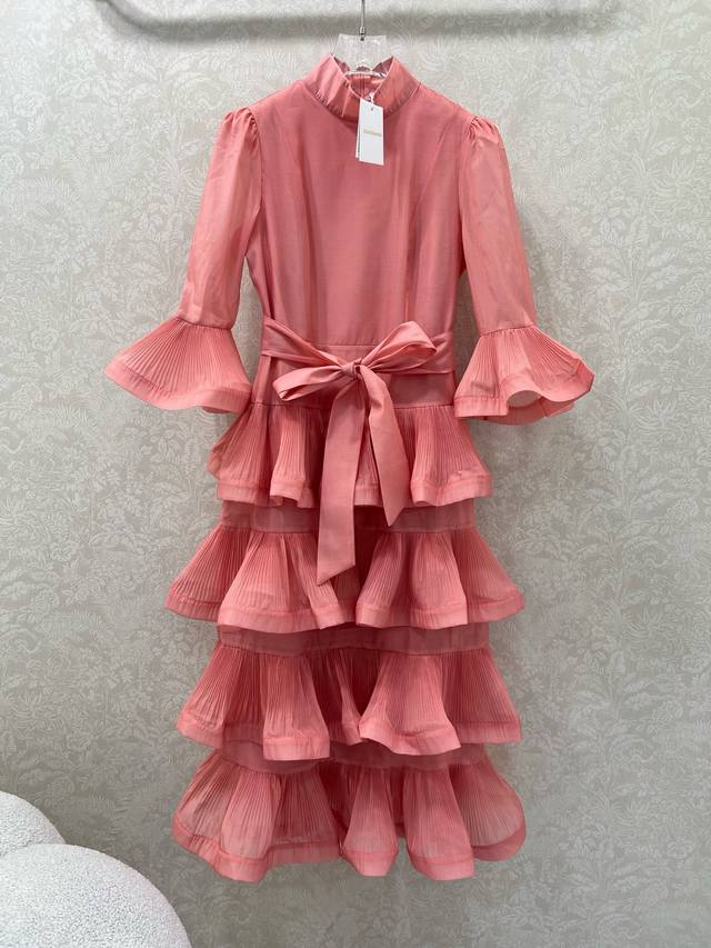 New Pink Zimmerma*N Zimmerma 2025 New High-End Custom Heavy-Duty Pleated Polka D