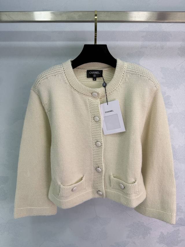 Ch*25 Autumn/Winter New Collection Knitted Cardigan, made of soft wool, comforta
