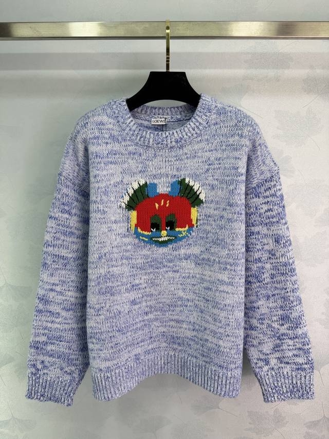 Loew*2026 Early Spring New Arrival: Doraemon Knit Sweater! A collaboration with