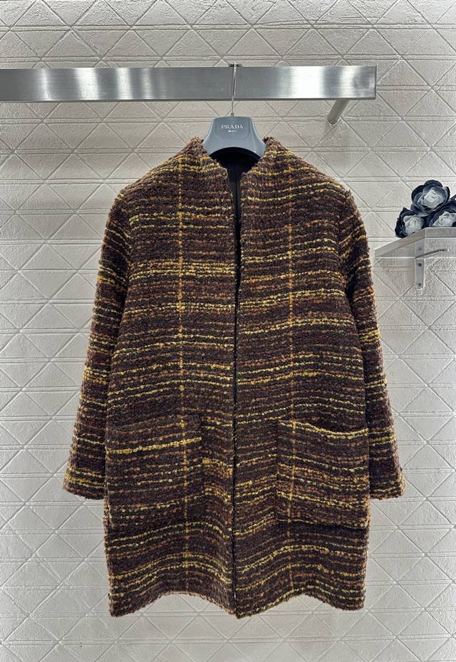 Lp*2026 New Arrival Woolen Mid-Length Coat Custom Yb Imported coarse woolen fabr