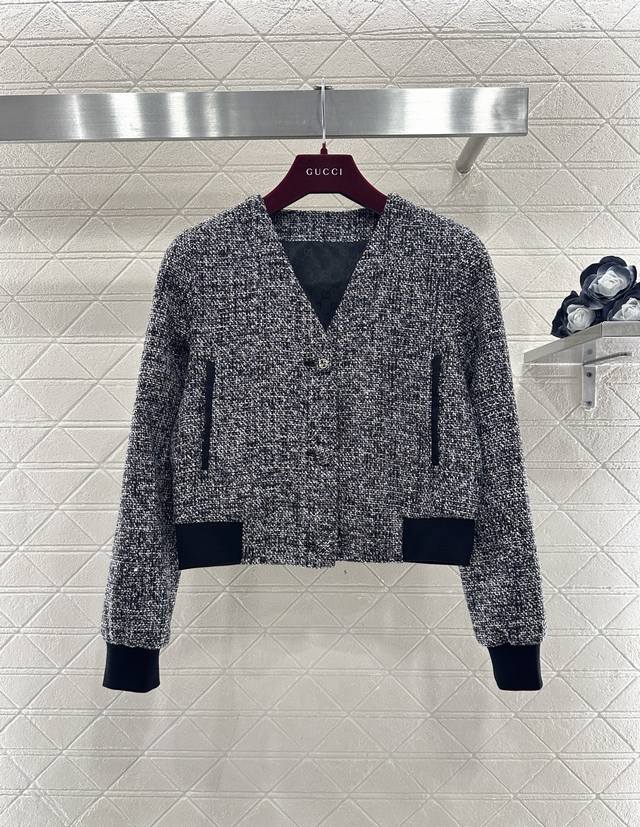 Gucc*2026 New Arrival Heather Gray Wool Jacket and Skirt Set Custom Yb Imported