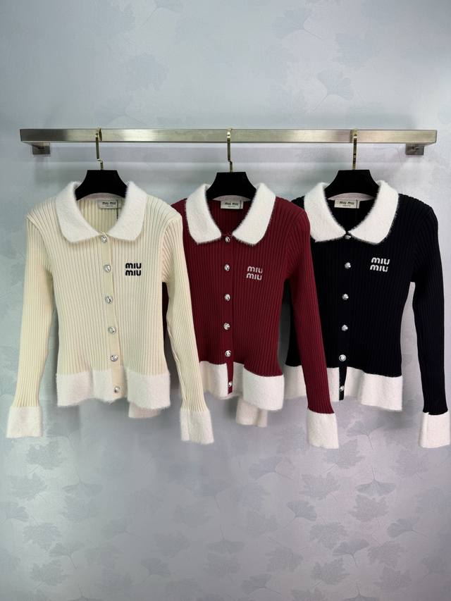 Miu*25 Autumn/Winter New Knit Cardigan, soft and delicate, warm and comfortable.