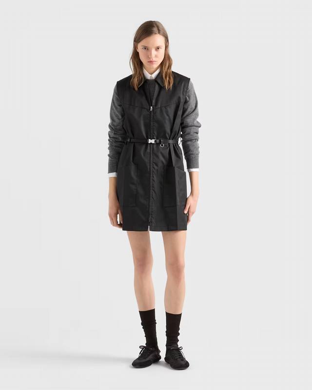 prad* 26Ss Early Spring New Recycled Nylon Mini Dress | Exclusive Yb Development