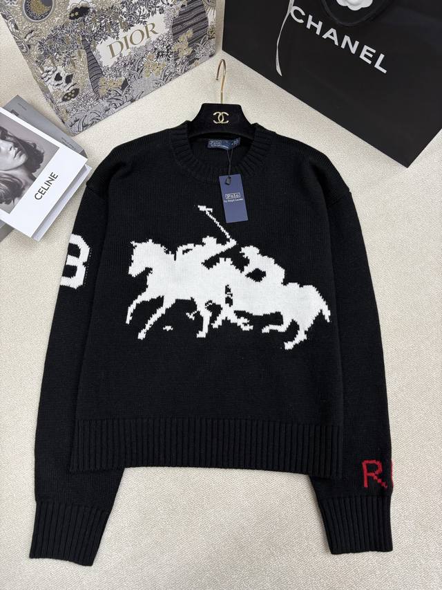 Polo Ralph Lauren * 25 Autumn/Winter New Knitted Crew Neck Pullover Classic Bra