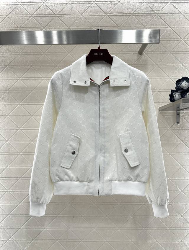 Gucc*2026 New Arrival Jacquard Pattern Zipper Jacket and Pants Set Custom Yb Imp