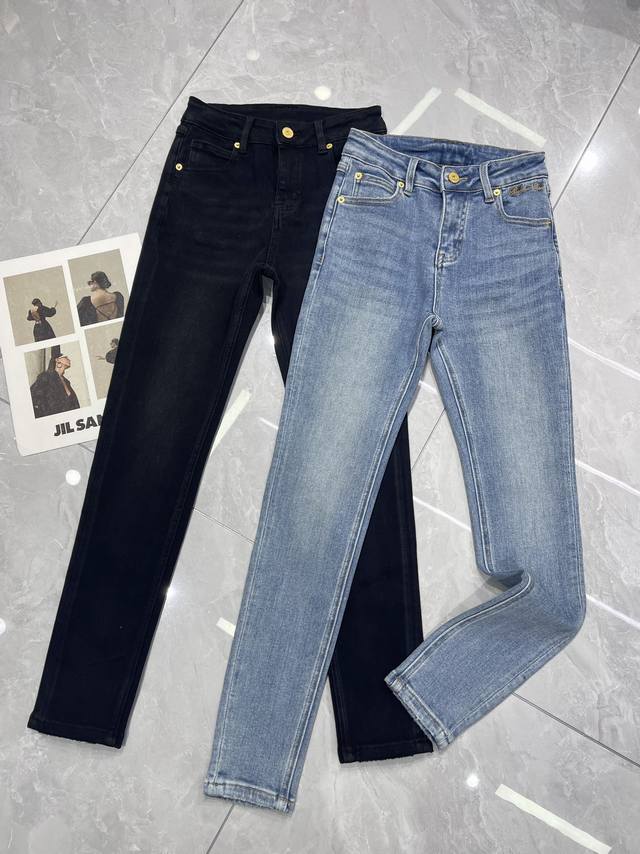 Detailed Real Shots Balmi* Latest Floral Embroidered Logo Jeans Skinny Jeans Cus