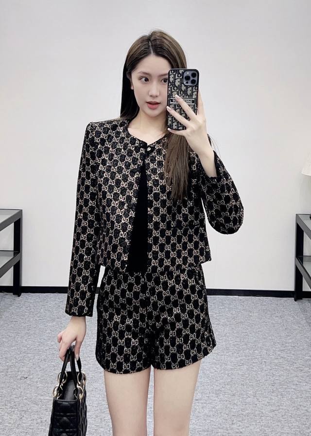 Jacket Gucci* New Gucci high-end custom-made all-over shimmering blended fabric