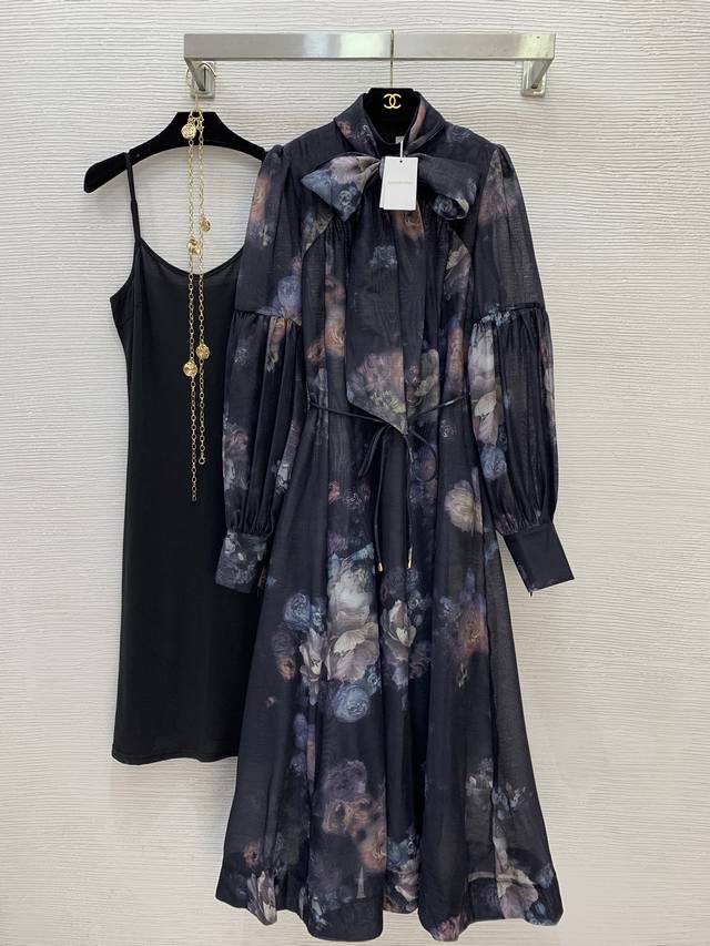 Zimmerma*N Zimmerma Australian brand high-end custom ink wash floral print lante