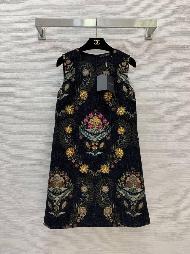 Dolce & Gabbana Dg* New High-End Custom Chenille Suede Jacquard Fabric, Crisp a