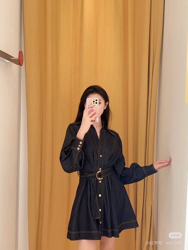 Zimmerman* New custom gold hardware with engraved logo, pleated waist design wit