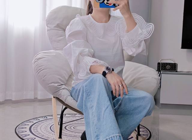 Early Spring New Arrival - Super Beautiful Layering! Stylish puff sleeves, 3D ro