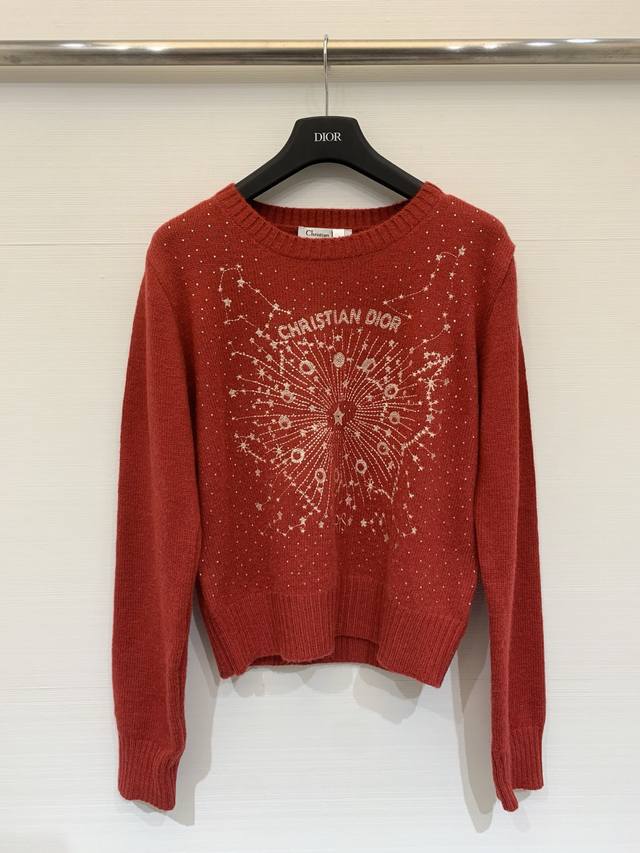 Dior Spring/Summer 2026 New Arrival: Wool Knit Crew Neck Long Sleeve with Gold T