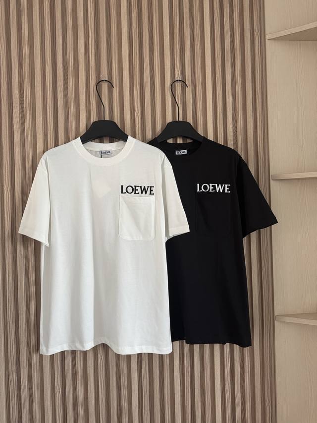 Loewelouis Wain collaboration series casual loose short-sleeved T-shirt with emb