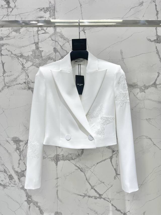 Suit p Shorts p400 * Saint Laurent 2026 Early Spring New Hand-Beaded Short Suit