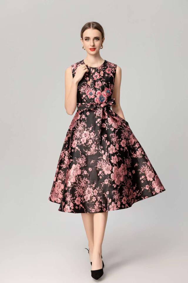 New Arrival! Early Spring Collection! Custom Jacquard Embossed Fabric! Hand-sewn