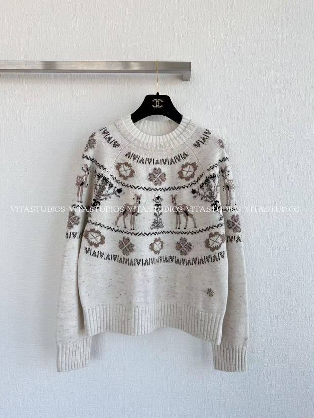 Hot Item Pre-order Crew Neck Knit Sweater Made with custom-spun 26-count yarn, b