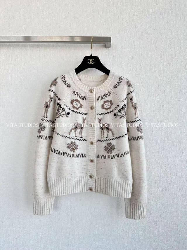 Hot Item Pre-order Knitted Cardigan Made with custom-spun 26-count yarn, balanci