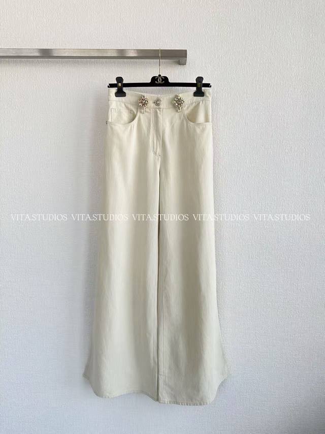 New Arrival Pre-sale Rhinestone-Studded Wide-Leg High-Waisted Pants Selected pre