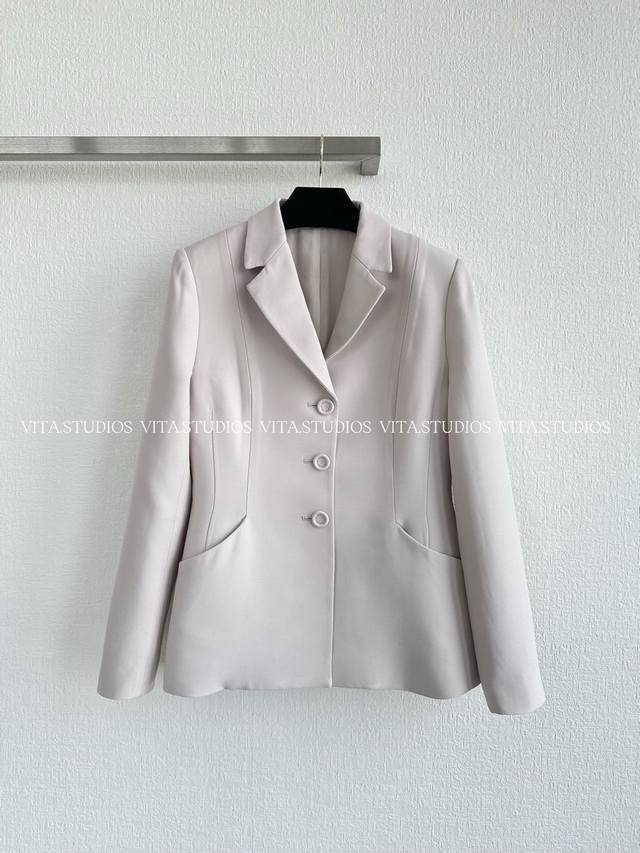 Hot Item In Stock Wool Suit Jacket Color: Light Pink Sizes: SML D*Wt