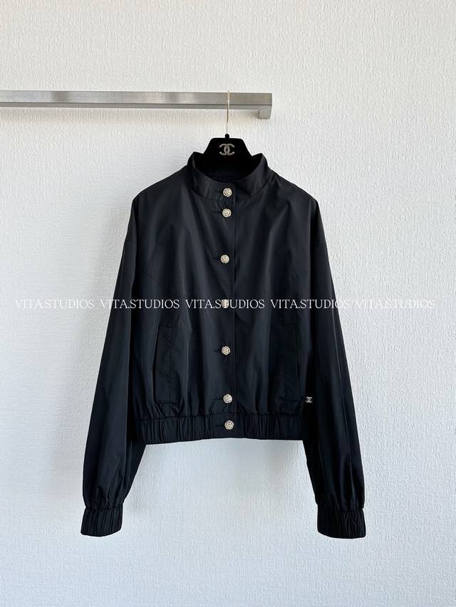 Hot Item In Stock Stand Collar Jacket Made of silk-polyester taffeta, a blend of