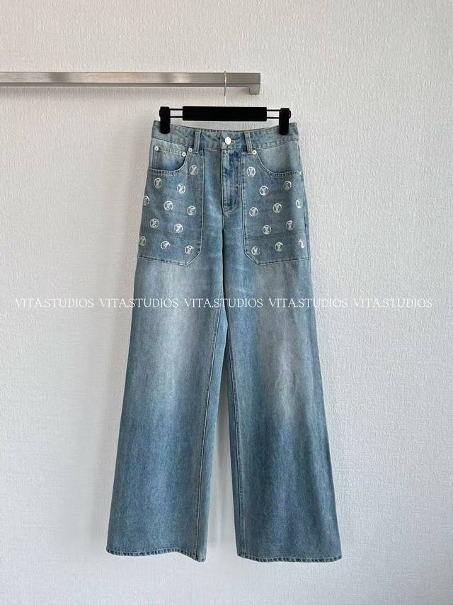 Hot Item In Stock Pocket Print Jeans Selected 100% Premium Cotton Fabric Pure co