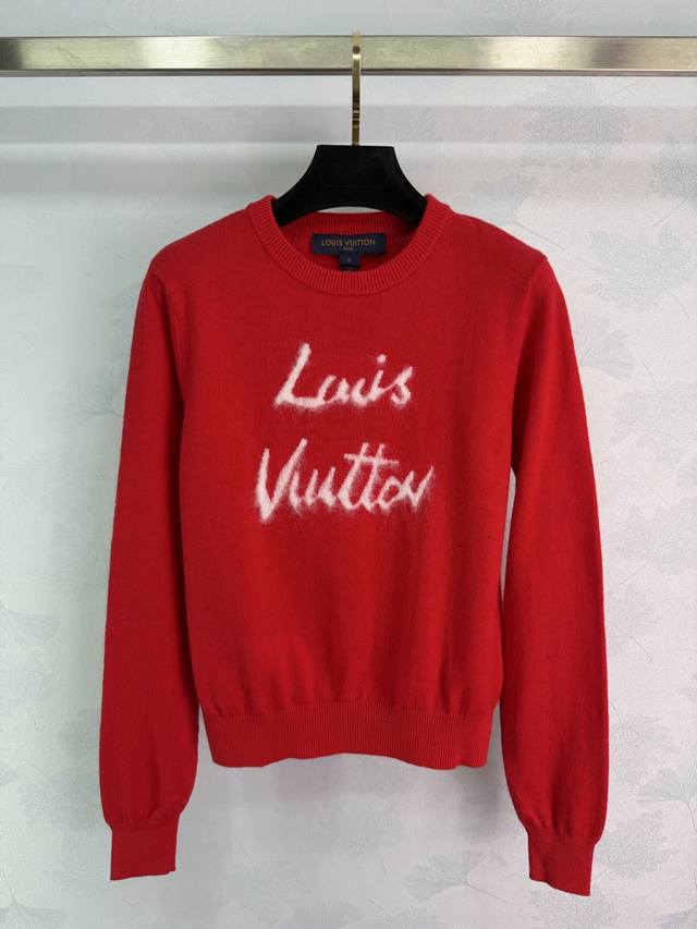 Lou*2026 New Year Limited Edition Red Sweater. Classic crew neck design, soft kn