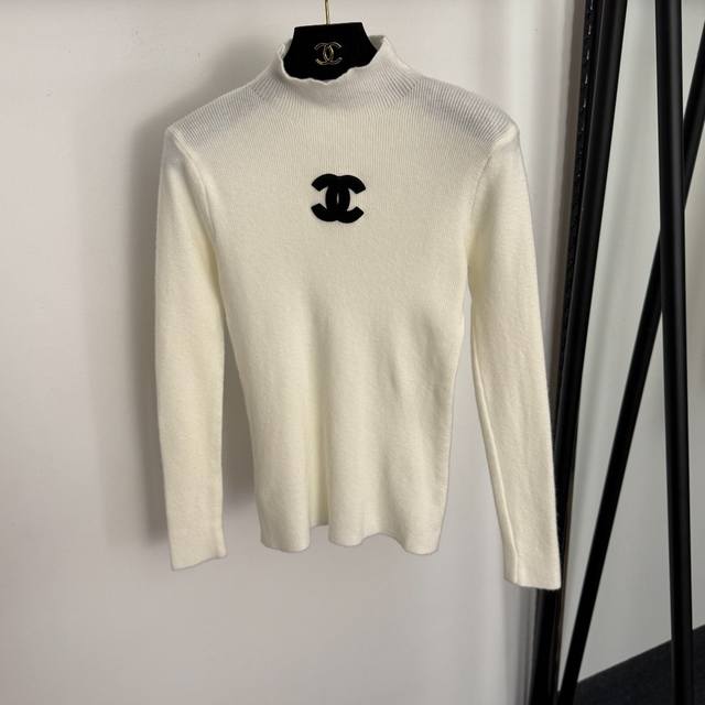 Style No. 20259233 Chanel* New Style High-Neck Long-Sleeve Knit Top with Logo A