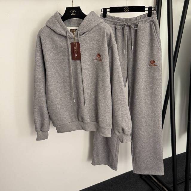 Style No. 20259225 Loro Piana*Lp New Tracksuit: Long-sleeved hooded fleece-line