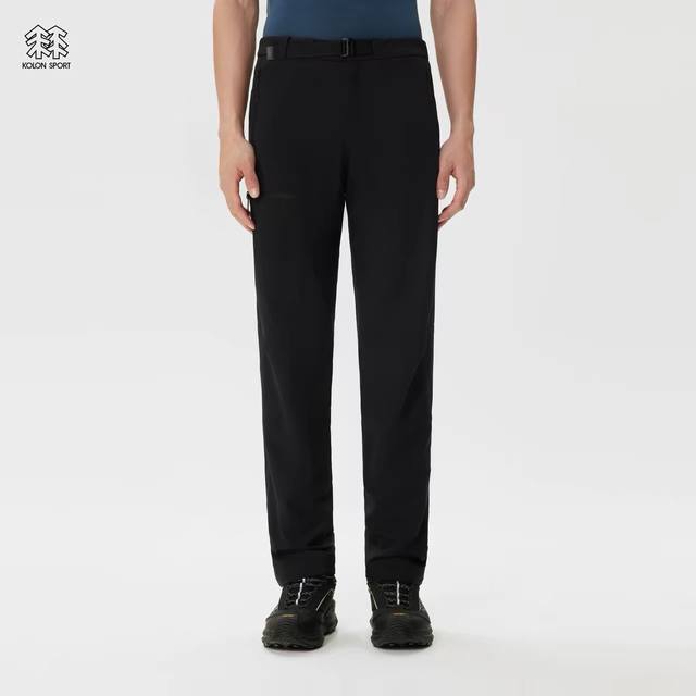 Kolon Sport Men's Long Pants, Stretch Comfort Softshell Fleece Lined, Climbing,