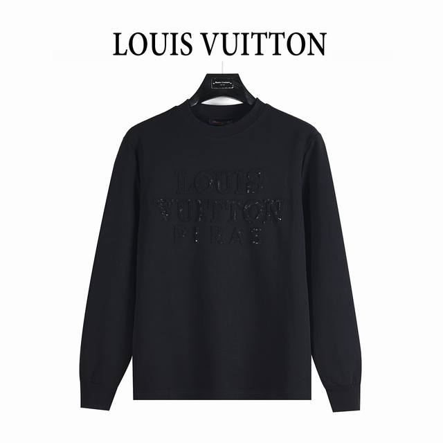 Louis Vuitton 25Fw Long-Sleeve T-Shirt with Subtle Woven Logo Embroidery DDD Mad