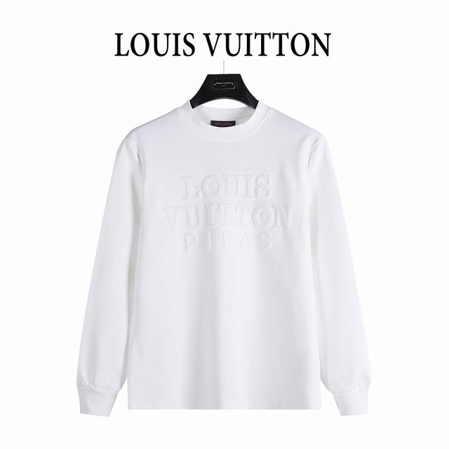 Louis Vuitton 25Fw Long-Sleeve T-Shirt with Subtle Woven Logo Embroidery DDD Mad
