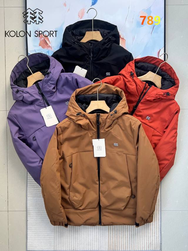 Kolon Sport 2025 Official Latest Model! Unisex Hooded Cotton-padded Jacket, Func