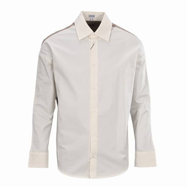 Loewe Sweater Patchwork Knit Long-Sleeve Shirt DDD The front panel is made of hi