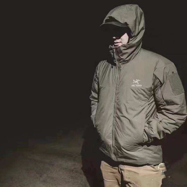 Arc'Teryx Military Edition Leaf Outdoor Windproof Warm Hooded Cotton Jacket Lt L